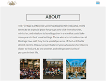 Tablet Screenshot of heritageconferencecenter.org